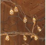 MARELIDA LED-Lichterkette Solar Lichterkette 10 Gl&uuml;hbirnen transparent Au&szlig;en...