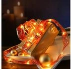 MARELIDA LED-Lichterkette LED Seidenband Geschenkband Schleifenband 30 LED 2,7m
