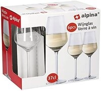 *Alpina* Wei&szlig;weinglas Weissweinkelch 370 ml, Glas, klar (6er Pack), 1-tlg.
