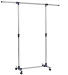 vidaXL Kleiderst&auml;nder Verstellbarer Kleiderst&auml;nder Edelstahl 165x44x150 cm...