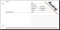 Sigel Formularblock Formularbuch Kurzmitteilung 1/3 A4 VE=100 Blatt