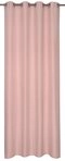 ELBERSDRUCKE Vorhang &Ouml;senschal Lino rosa Uni 255 x 140 cm (1 St), &Ouml;sen, blickdicht,