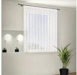 Gerster Gardine Vera (1 St), Smokband, halbtransparent, Voile, Voile Grundware mit
