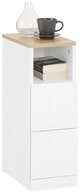 SoBuy Nachttisch FBT149, Nachtschrank mit 2 Schubladen und Ablage, 1/2er set,