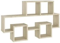 vidaXL Wandregal, Regal in Autoform Sonoma-Eiche 82x15x51 cm Holzwerkstoff