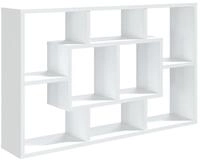 vidaXL Wandregal NA Wandregal Wei&szlig; 85x16x52,5 cm Spanplatte