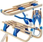 tectake Schlitten klappbarer Holzschlitten, 37,5 x 109,5 x 31 cm, Belastbarkeit...