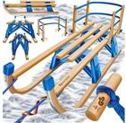 KESSER Schlitten, Holzschlitten Premium Kinderschlitten Faltschlitten max. bis...