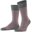FALKE Socken Oxford Stripe Socken aus Fil d'Ecosse Baumwolle (1-Paar) aus Fil