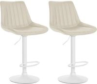 CLP Barhocker Toni Kunstleder (Set, 2er), drehbar und stufenlos h&ouml;henverstellbar