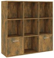 vidaXL B&uuml;cherregal NA B&uuml;cherschrank R&auml;uchereiche 98x30x98 cm