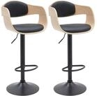 CLP Barhocker Kingston (Set, 2er), drehbar und stufenlos h&ouml;henverstellbar