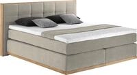 Home affaire Boxspringbett Vinton, aus massiver Eiche, verschiedene H&auml;rtegrade...