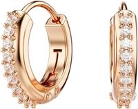 Swarovski Paar Creolen Schmuck Geschenk Matrix Ohrringe, mit Swarovski&reg;...