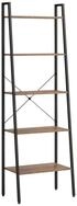 vidaXL B&uuml;cherregal Standregal mit 5 B&ouml;den Dunkelbraun und Schwarz 56x35x174...