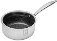 HENSSLERS Kasserolle, Edelstahl (1-tlg), &Oslash; 18 cm, 2,2 Liter, 3-Schicht Material mit