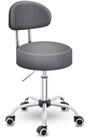 TRESKO Drehhocker Rollhocker mit Lehne, Arbeitshocker h&ouml;henverstellbar 46-58 cm,