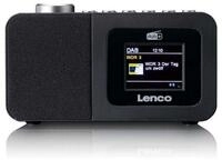 Lenco CR-625BK Radio (FM Radio,DAB+ Radio, 3 W, DAB+, PLL FM, Doppelalarm,