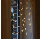 MARELIDA LED-Lichtervorhang LED Lichtervorhang Sterne 64 warmwei&szlig;e LED 1,2mx1m...
