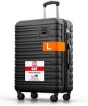 Travely Koffer Polycarbonat Koffer L 67cm - Reisekoffer, Hartschalenkoffer, Trolley,