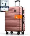 Travely Koffer Polycarbonat Koffer L 67cm - Reisekoffer, Hartschalenkoffer, Trolley,