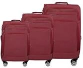 MTB Kofferset Reisekoffer Handgep&auml;ck Tasche Trolley Koffer Stoffkoffer 3er Set,