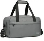 KONO Reisetasche Handgep&auml;ck Tasche Unisex Gym Henkeltasche Weekender grau