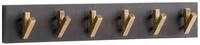 Wohnling Wandgarderobe Wandgarderobe Hakenleiste Holz Massivholz 60 cm...