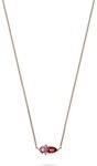 CHRIST Collier CHRIST Damen-Kette 375er Ros&eacute;gold 1 Granat