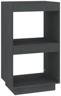 vidaXL B&uuml;cherregal NA B&uuml;cherregal Grau 40x35x71 cm Massivholz Kiefer