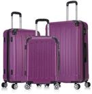 Flexot Hartschalen-Trolley F-2045 Kofferset, 360&deg; Rollen, robuster Reisekoffer,