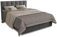 Juskys Boxspringbett Seattle, 180x200 cm, mit Stoff-Bezug, Federkernmatratze,...