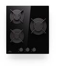 Klarstein Gas-Kochfeld Goldflame 3 45cm, Kochfelder Gas Hob 3 Zonen Glaskeramik