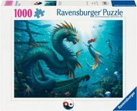 Ravensburger Puzzle Enchanted Depths: Dragon, Mermaid and Turtles, 1000...