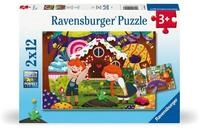 Ravensburger Puzzle Kinderpuzzle 2x12 Teile - M&auml;rchenhafte Geschichten, 12