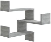 vidaXL Wandregal, Wand-Eckregal Grau Sonoma 40x40x50 cm Holzwerkstoff