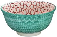 Cilio Schale AMICI Bowl Rauten t&uuml;rkis 15,5 cm, Porzellan, (Bowls)