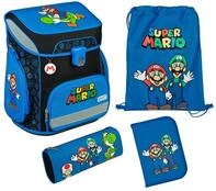 Scooli Schulranzen EasyFit, Super Mario (Set, 5-tlg)