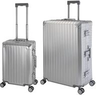 Travelhouse Trolleyset Tokyo, 4 Rollen, (2 tlg., Hartschalen Trolley Set), Aluminium