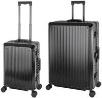 Travelhouse Trolleyset Tokyo, 4 Rollen, (2 tlg., Hartschalen Trolley Set), Aluminium