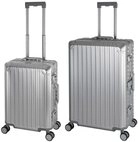 Travelhouse Trolleyset Tokyo, 4 Rollen, (2 tlg., Hartschalen Trolley Set), Aluminium