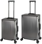 Travelhouse Trolleyset Tokyo, 4 Rollen, (2 tlg., Hartschalen Trolley Set), Aluminium