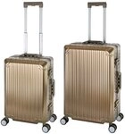 Travelhouse Trolleyset Tokyo, 4 Rollen, (2 tlg., Hartschalen Trolley Set), Aluminium
