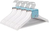 SONGMICS Kleiderb&uuml;gel Kinderkleiderb&uuml;gel, 35cm lange B&uuml;gel, Massivholz, 360&deg;
