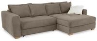 luma-home Ecksofa 15155, Dauerschl&auml;fer mit Bettkasten B288/T186/H86 cm,...