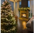 MARELIDA LED-Lichterkette Berry Cherry 500 wei&szlig;e Mini Kugeln 8 Funkt. 11m Au&szlig;en