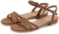 Sandale LASCANA "Sommerschuh", Damen, Gr. 36, braun, Obermaterial: 100%