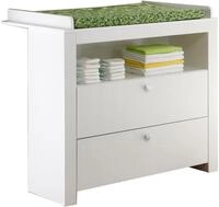trendteam Wickelkommode Olivia, Wickeltisch Wickelschrank Wickelregal Babytisch wei&szlig;