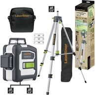 LASERLINER Nivellierkeil Dreidimensionaler Laser horizontalem und zwei Laserkreisen