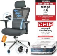 CLOUVOU B&uuml;rostuhl Ergonomisch, Schreibtischstuhl bis 150 kg - Testsieger...